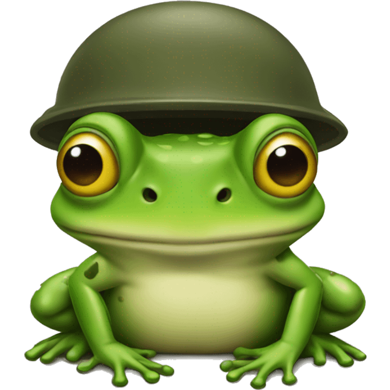 Army frog emoji