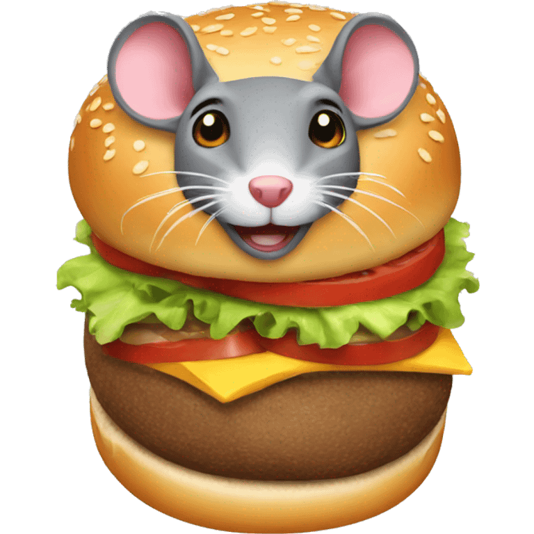 Rat-burger emoji