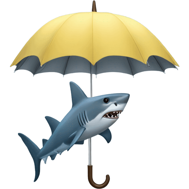 shark umbrella emoji