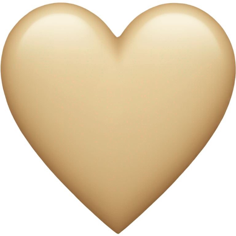 Beige heart emoji