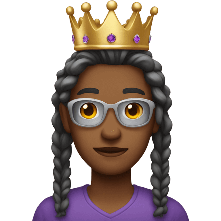  😎 emoji with crown emoji