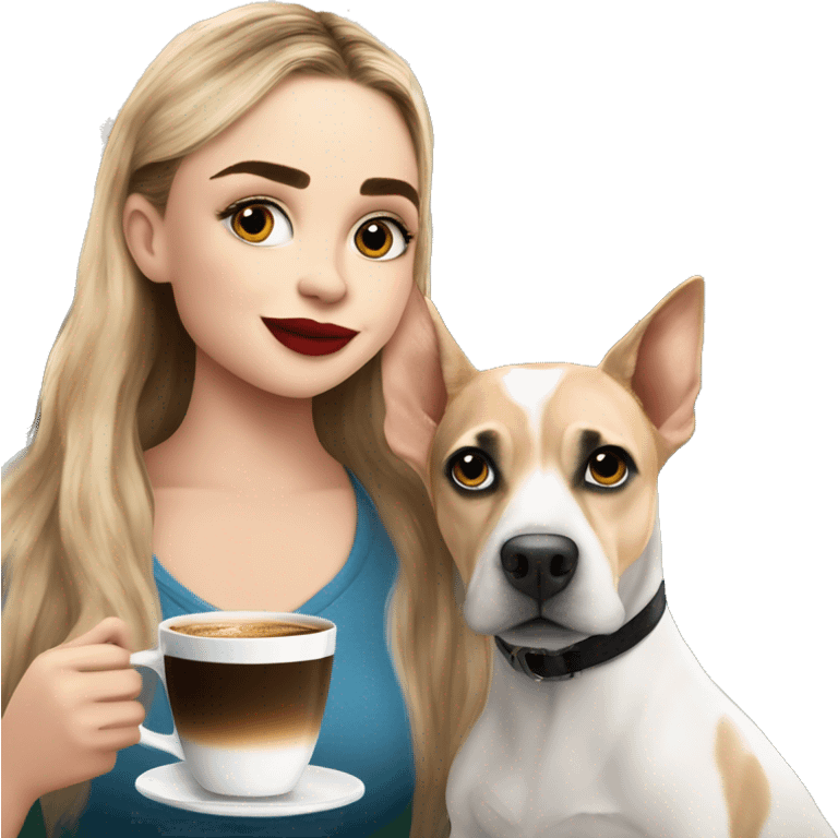 Sabrina carpenter drinking a espresso with a dog and Cristiano Ronaldo emoji