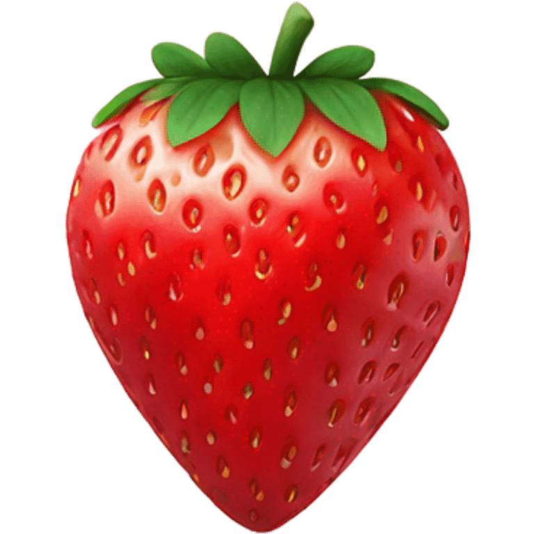 Pink heart in strawberry emoji