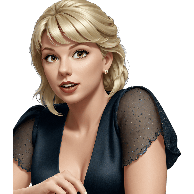 blonde girl in elegant dress emoji