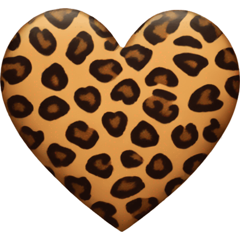 heart with leopard print emoji