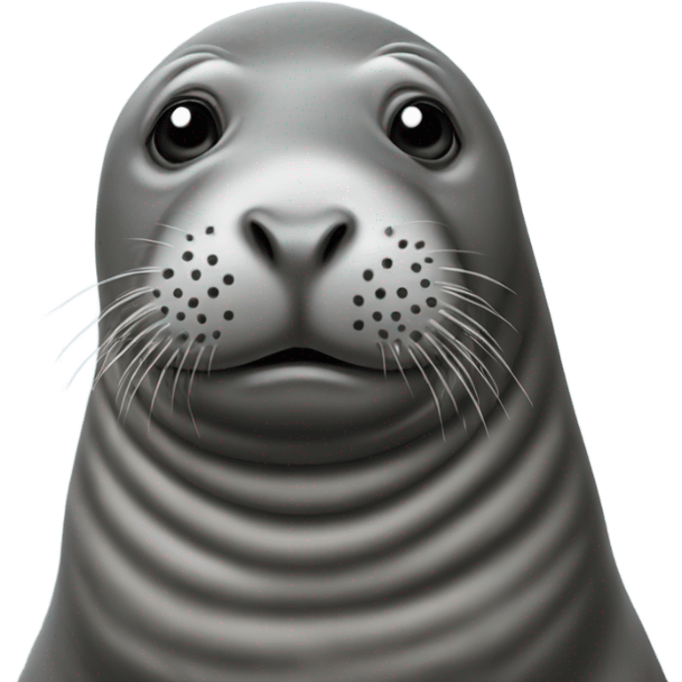 Elephant seal with exaggerated features emoji