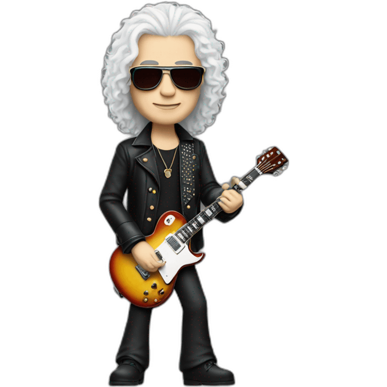 Jimmy Page full body with guitar emoji