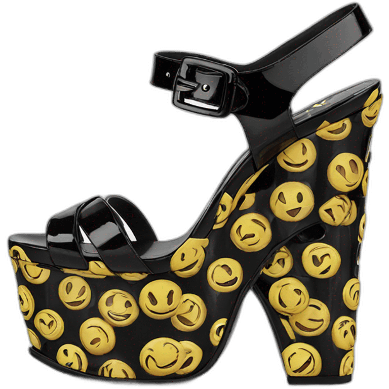 Ysl TRIBUTE PLATFORM SANDAL PATENT LEATHER emoji