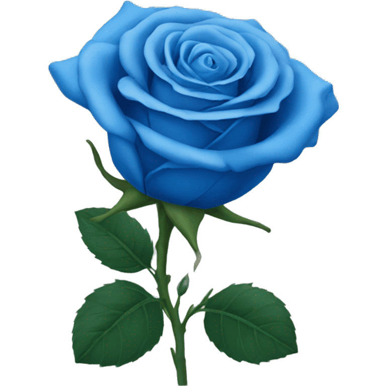 Blue rose emoji