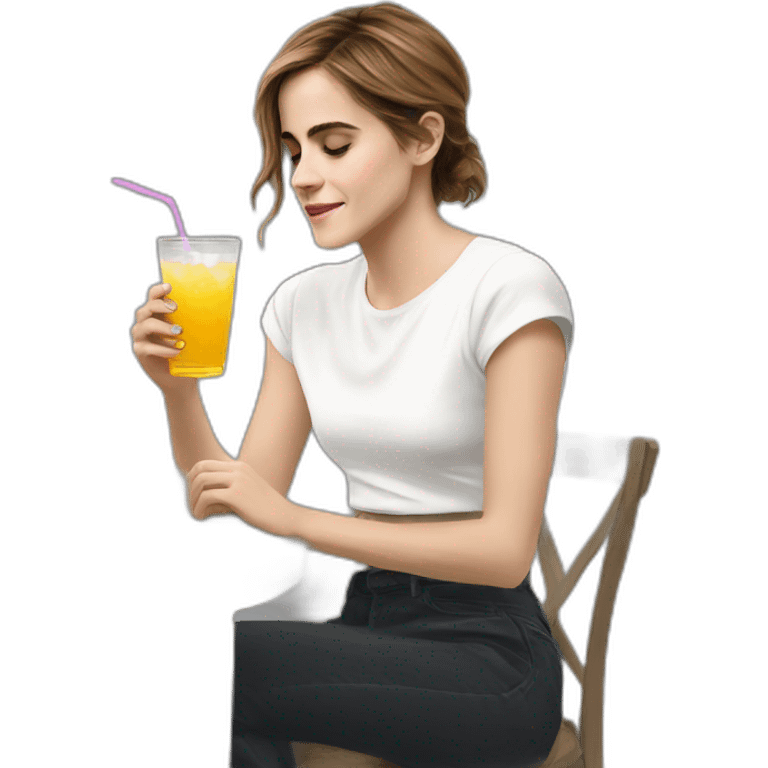 Emma Watson drink Israël emoji