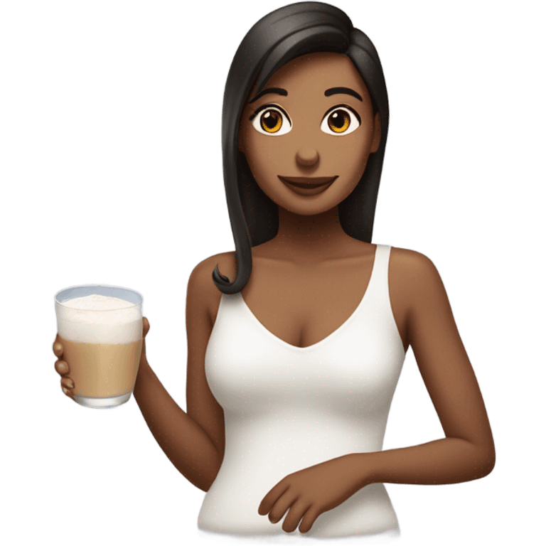 girl with rumchata emoji