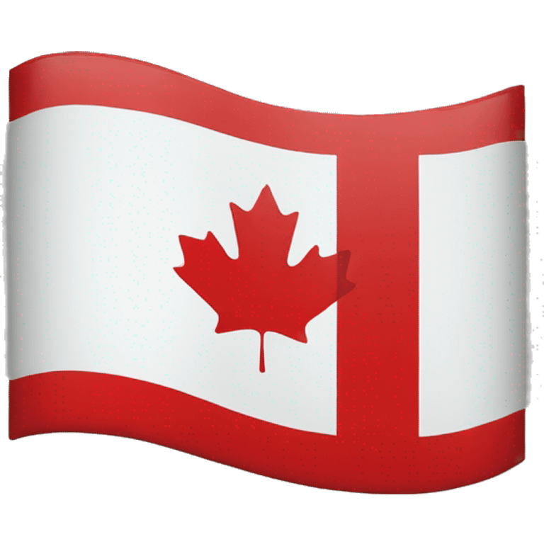 canada flag with black border emoji