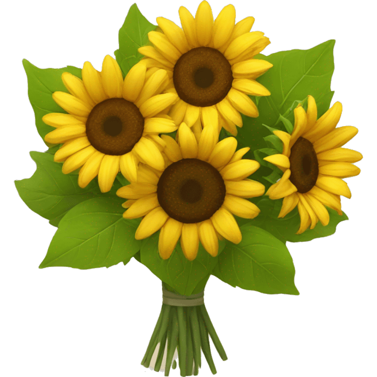 Sunflower bouquet emoji