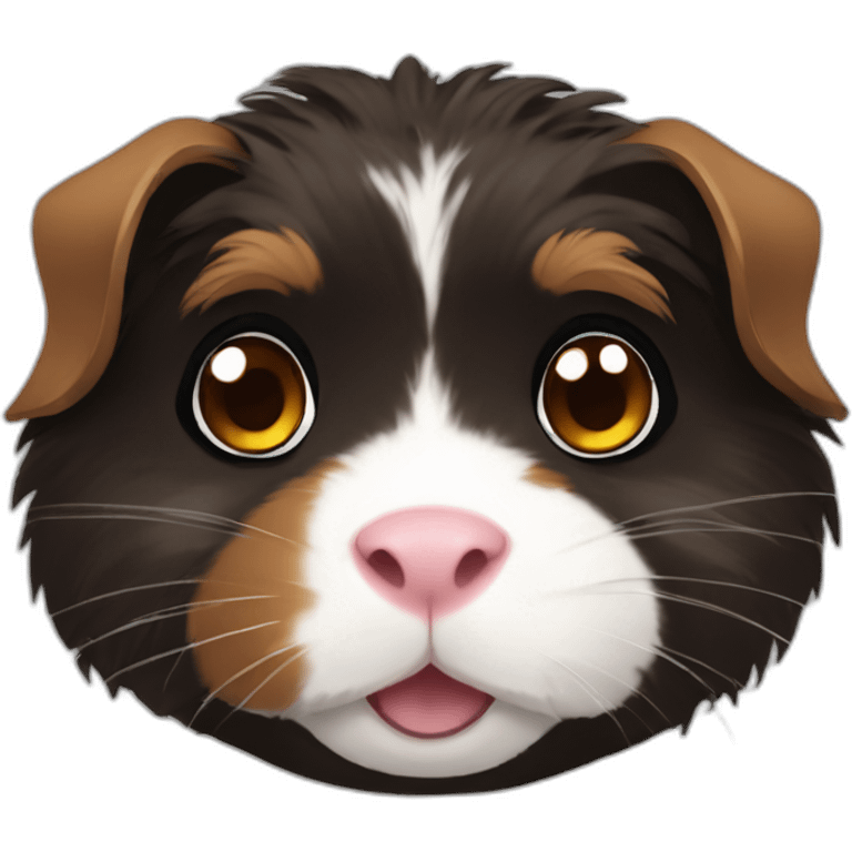 Black abyssinian guinea pig gamer emoji