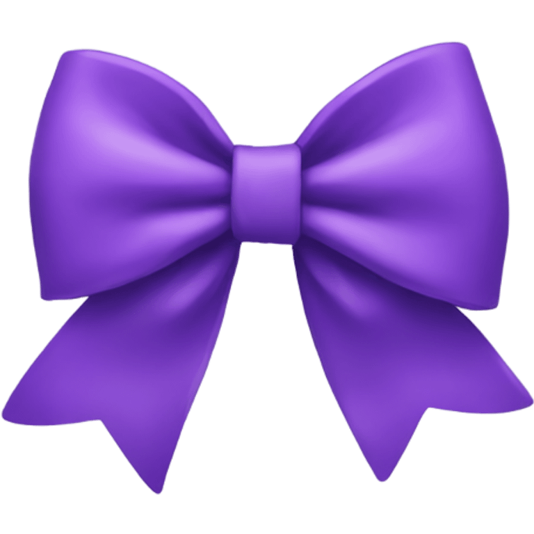 Purple bow emoji