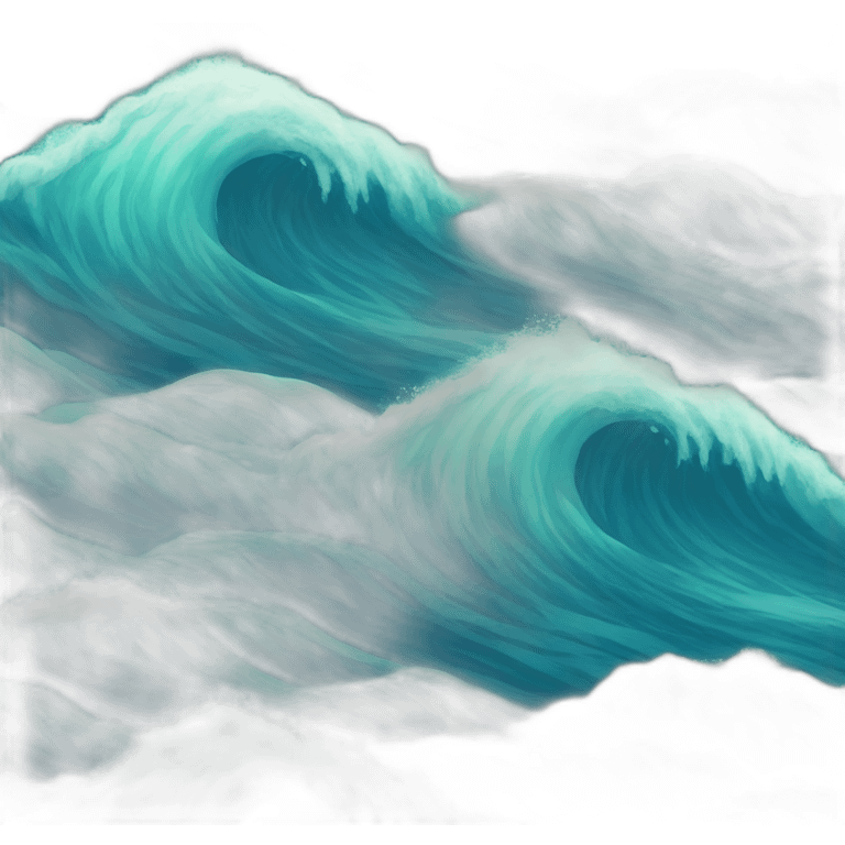 sea wave wind emoji