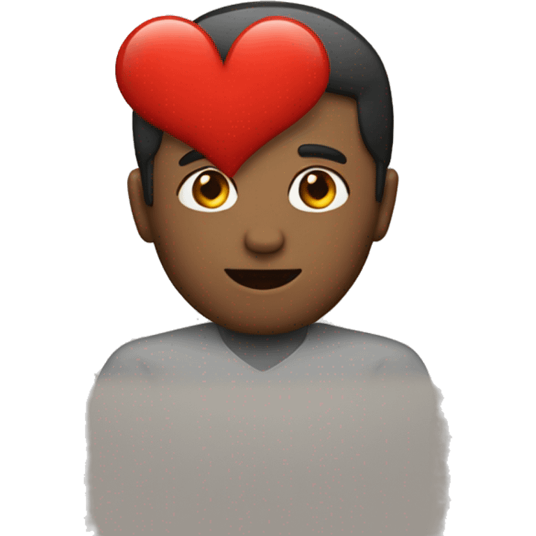 Men with a red heart  emoji