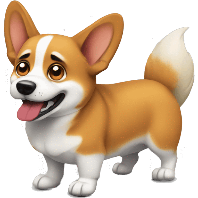 Evil corgi emoji