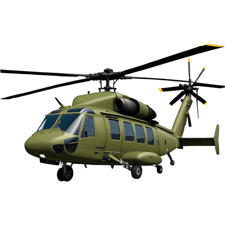 Sikorsky UH-60 Black Hawk - Sikorsky (Model Year: 2022) (Iconic colour: Olive green) emoji