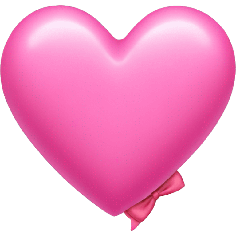 Pink heart with pink bow  emoji