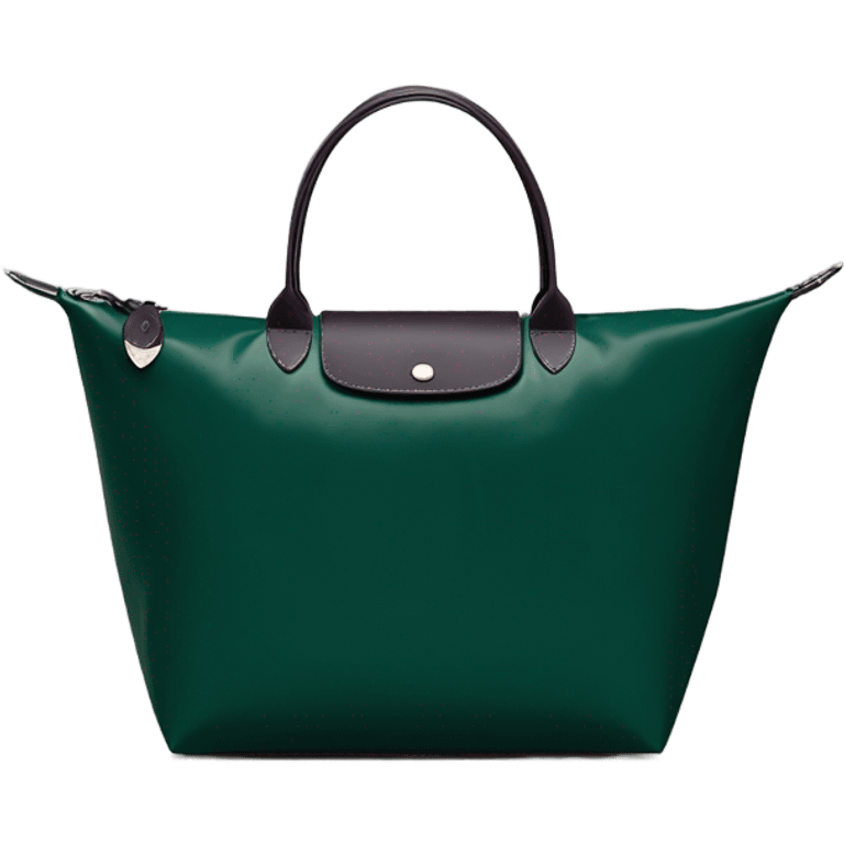 Longchamp dark green without strap  emoji