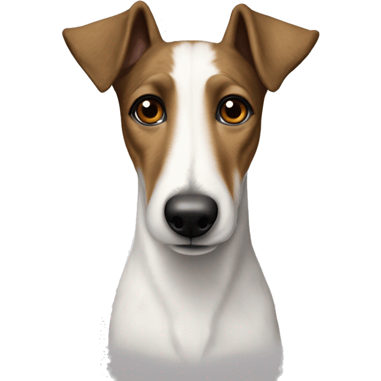 Smooth Fox Terrier old grey white brown emoji