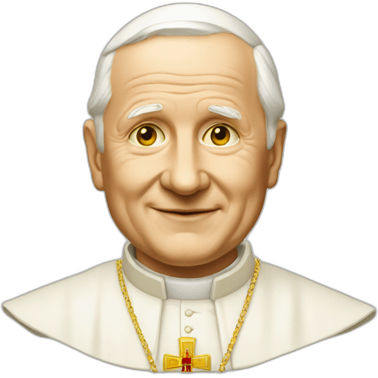 john-paul-ii-yellow emoji