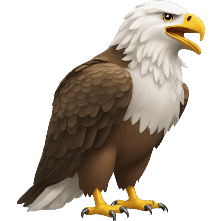 Big Eagle eats worms emoji