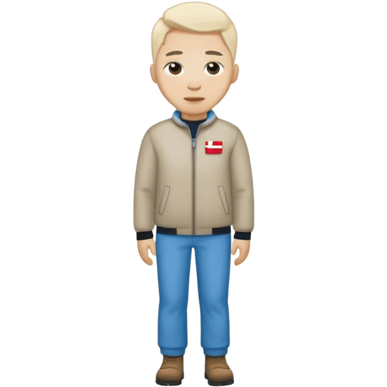 photorealistic greenland citizen standing full length emoji