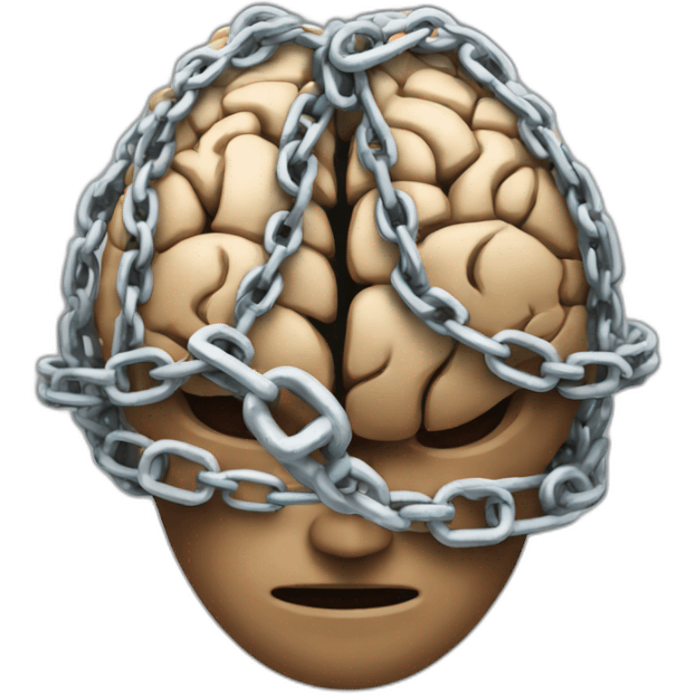 chained brain emoji