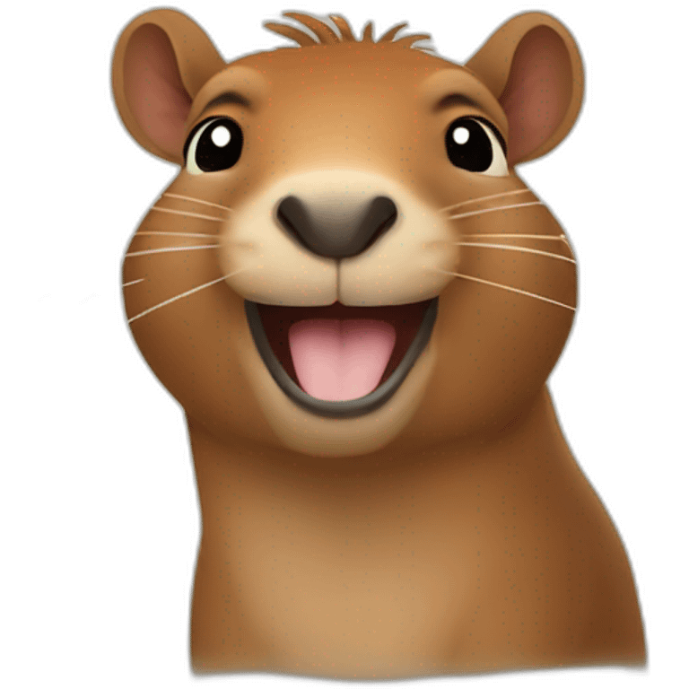 capibara happy smile emoji