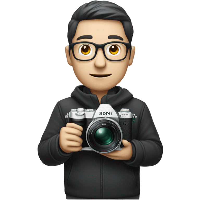 Fillmaker , white face, glasses, sony a6000 emoji