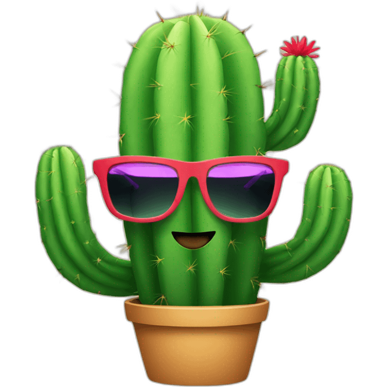 cactus with sunglasses emoji