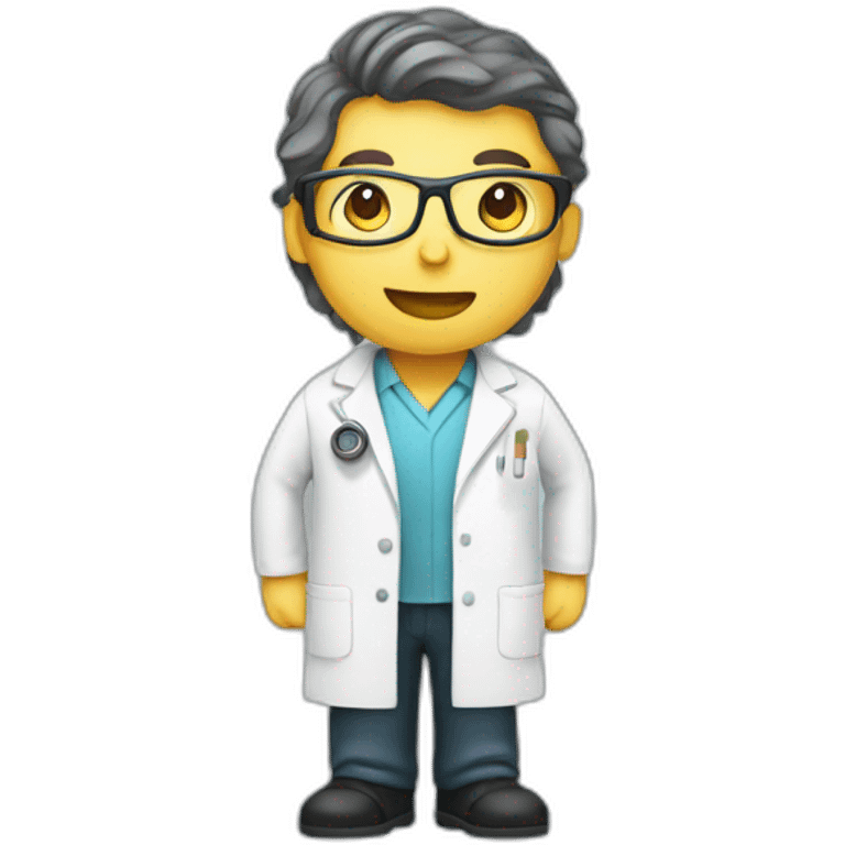 researcher scientist in lab emoji