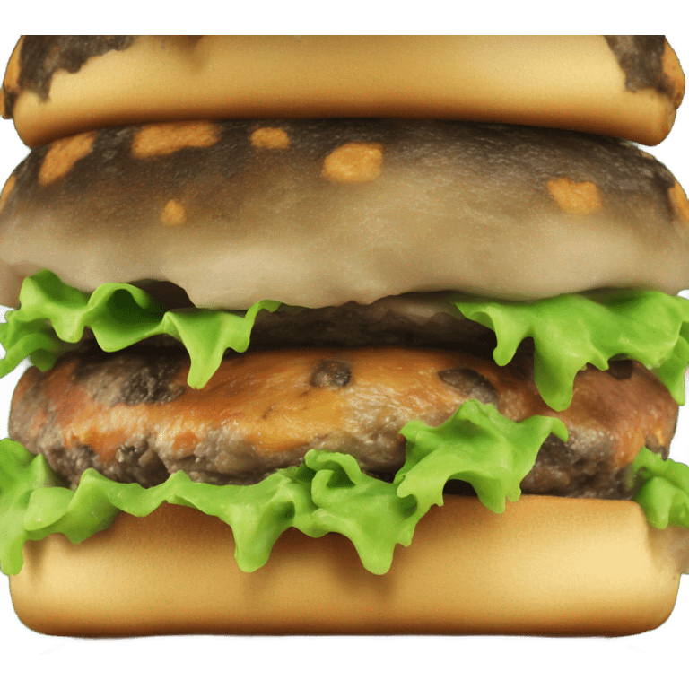 moldy hamburger  emoji