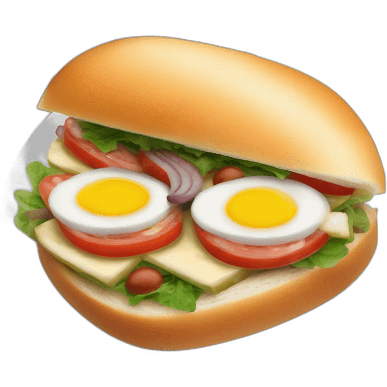 Pan bagnat sandwich France nice niçoise emoji