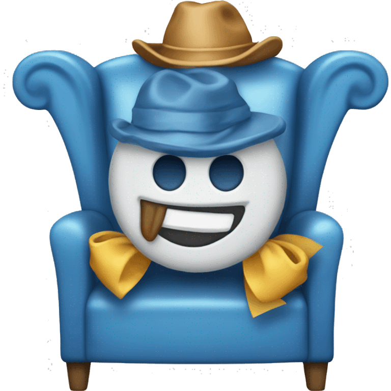 Blue chair bay rum with a bow  emoji