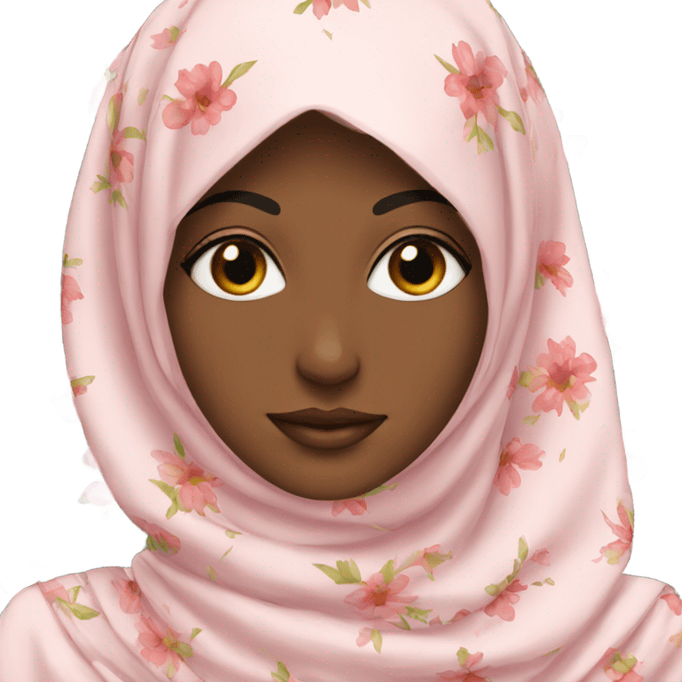 Floral hijab emoji