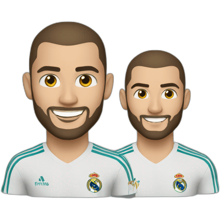 Cristiano Ronaldo et Benzema emoji