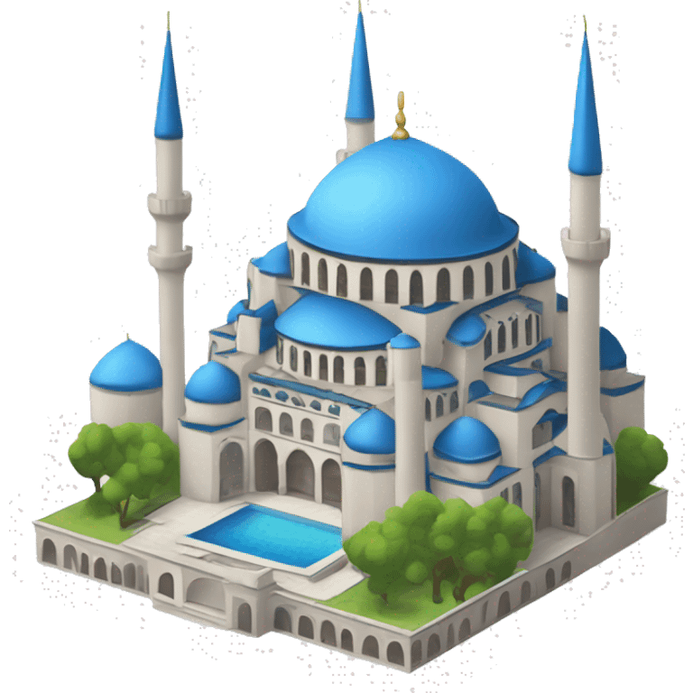 Istanbul's Blue Mosque with 6 minaret emoji