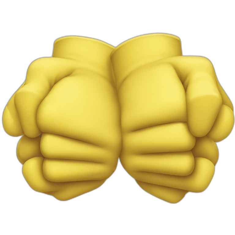 two yellow hands cracking knuckles emoji