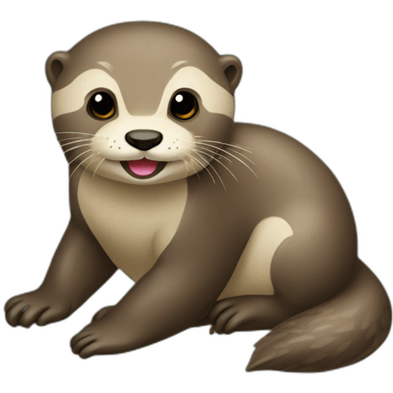 loutre amoureuse  emoji