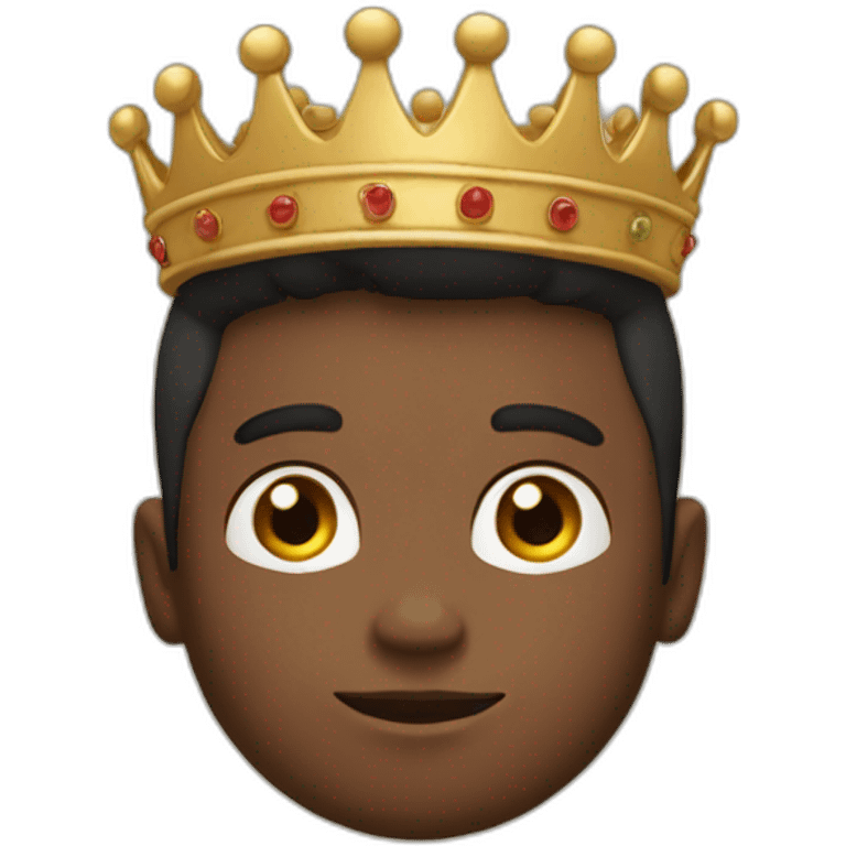 Garçon avec une couronne emoji