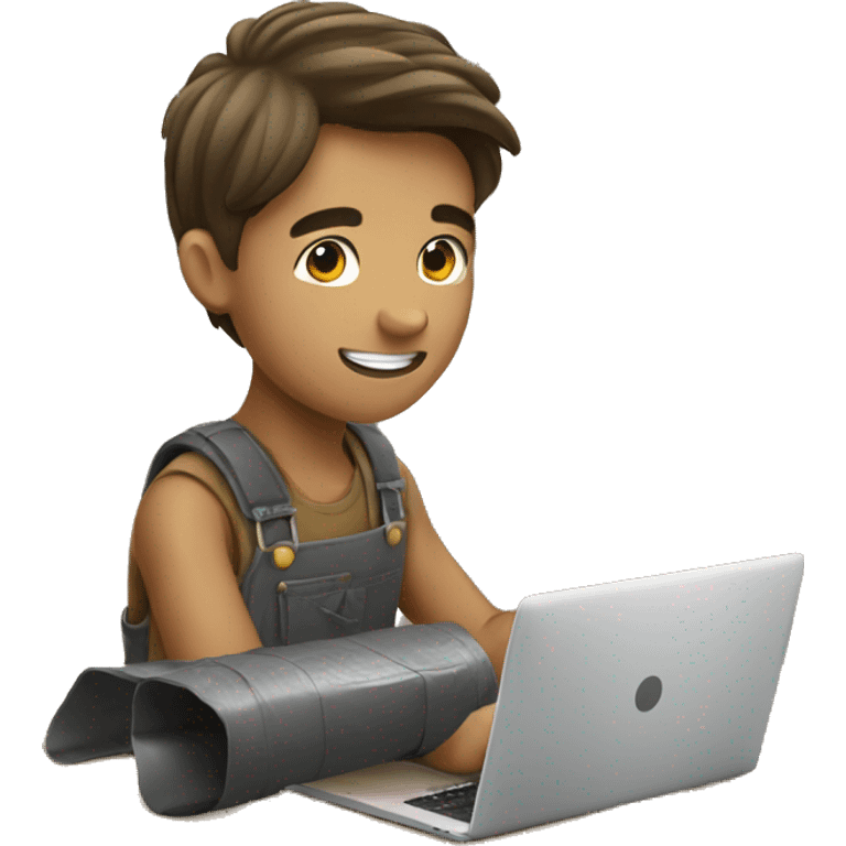 Boy working in feilds emoji