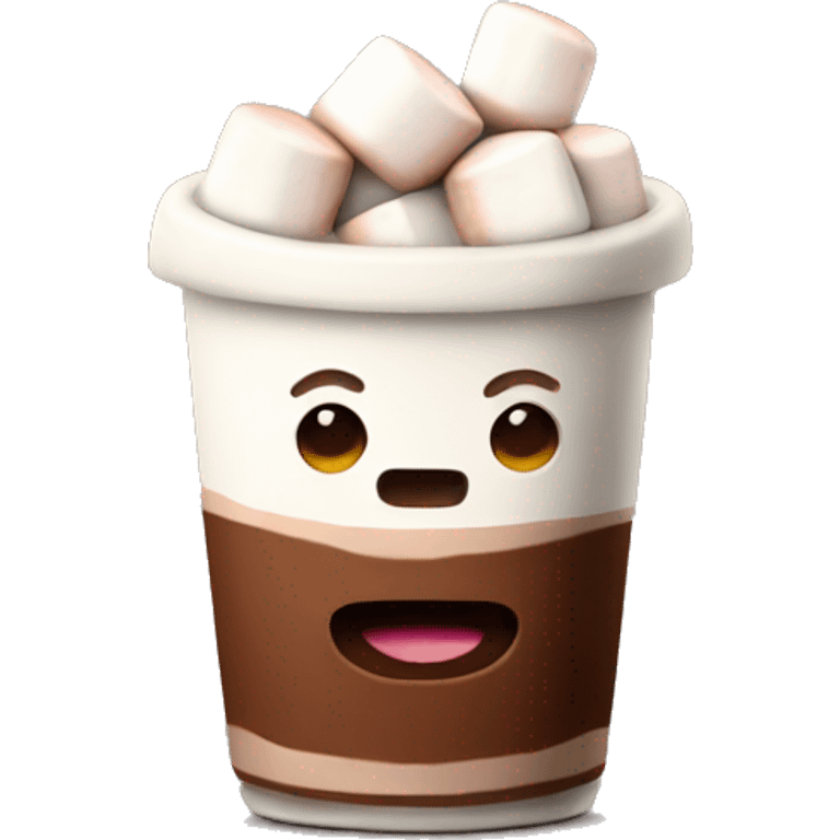 cocoa with marshmallows emoji