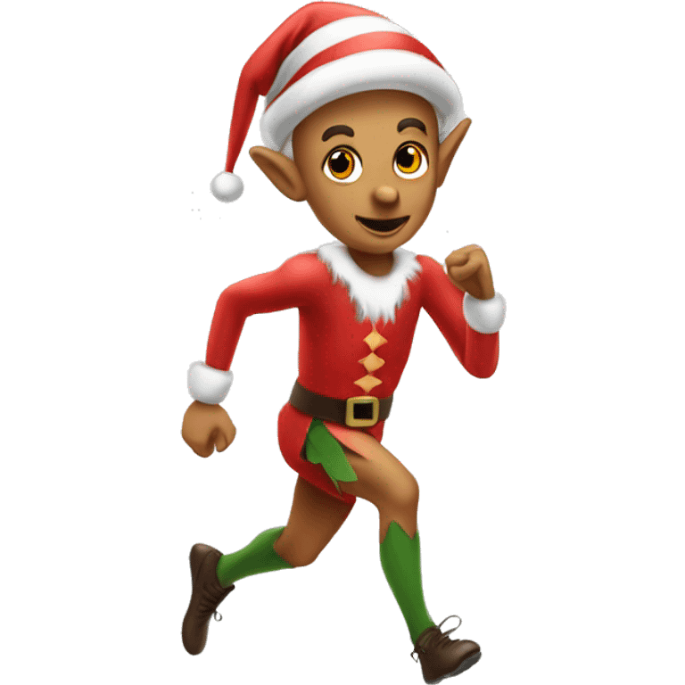 skipping sprint elf emoji