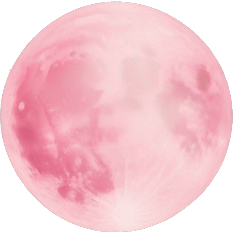 Light pink pink moon emoji