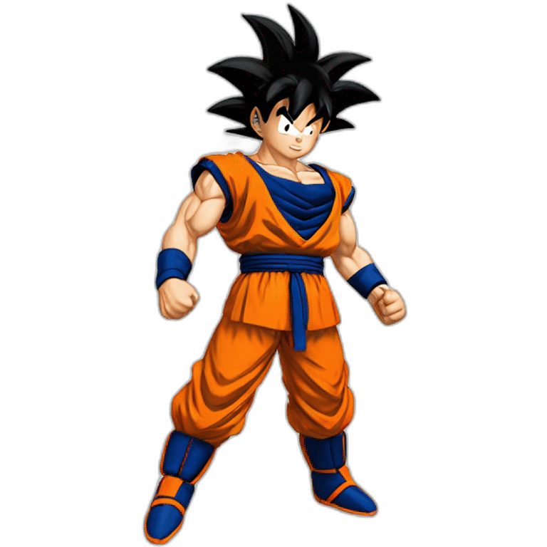 Goku qui fait un foot emoji