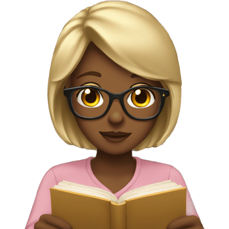 Girly book lover emoji