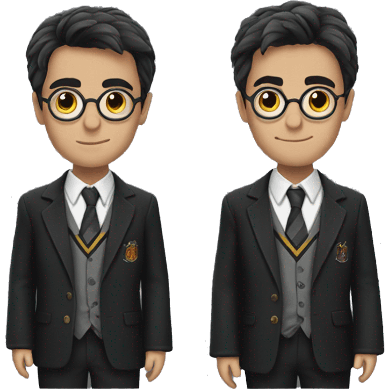 harry potter with suit emoji